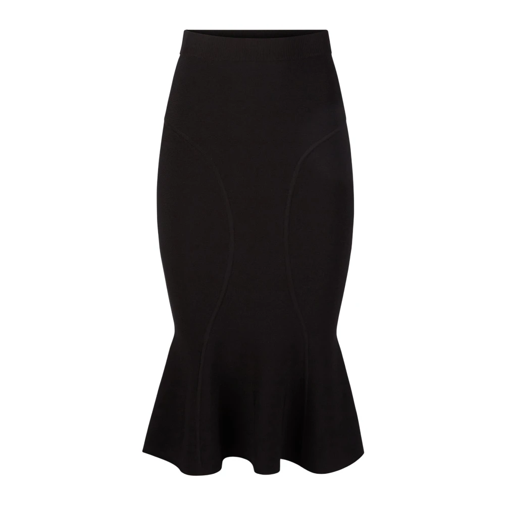 Nina Ricci Zwarte Zeemeermin Rok met Cutlines Black Dames