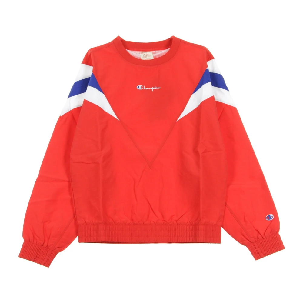 Champion Rood Wit Crewneck Sweatshirt voor Mannen Red Heren