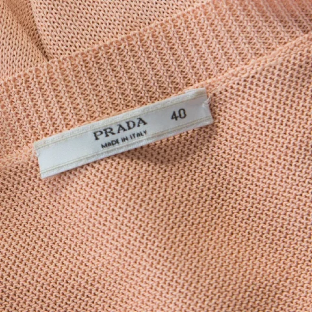 Prada Vintage Pre-owned Knit tops Orange Dames