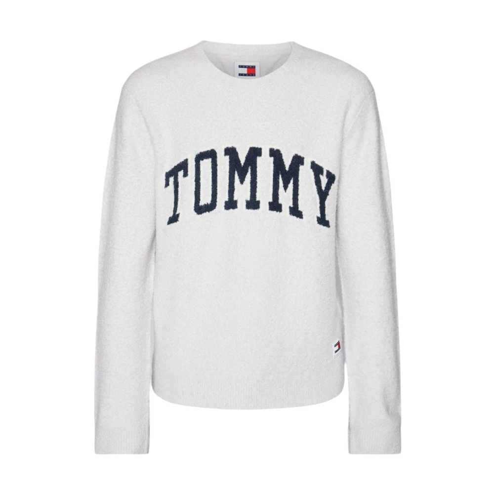 Tommy Jeans Stijlvolle Gebreide Kleding voor Mannen Gray Heren