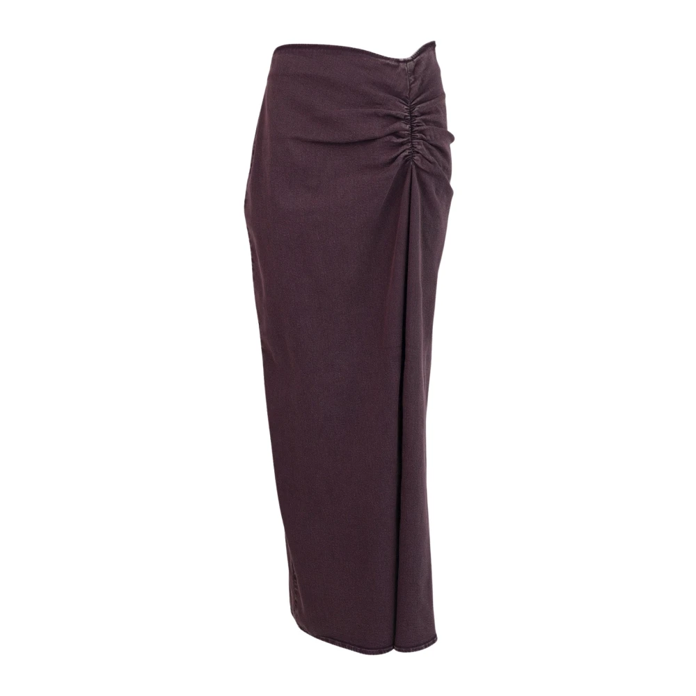 March23 Jeansrok met hoge taille Purple Dames