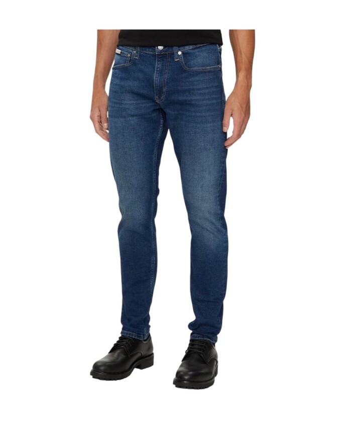 jean-slim-taper-en-coton-bleu