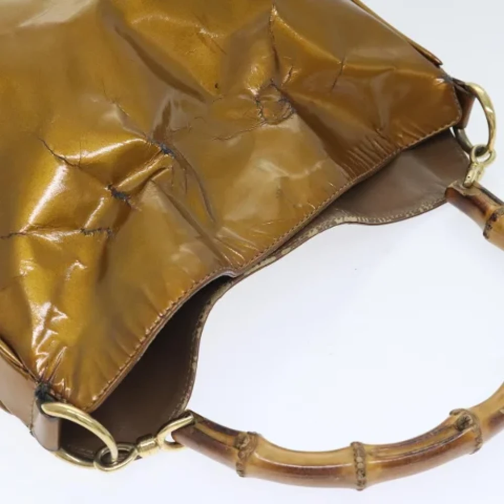 Gucci Vintage Pre-owned Canvas gucci-bags Yellow Dames