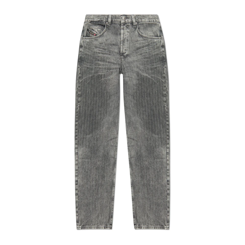 Diesel Pinstriped D-Macs Jeans Gray Heren
