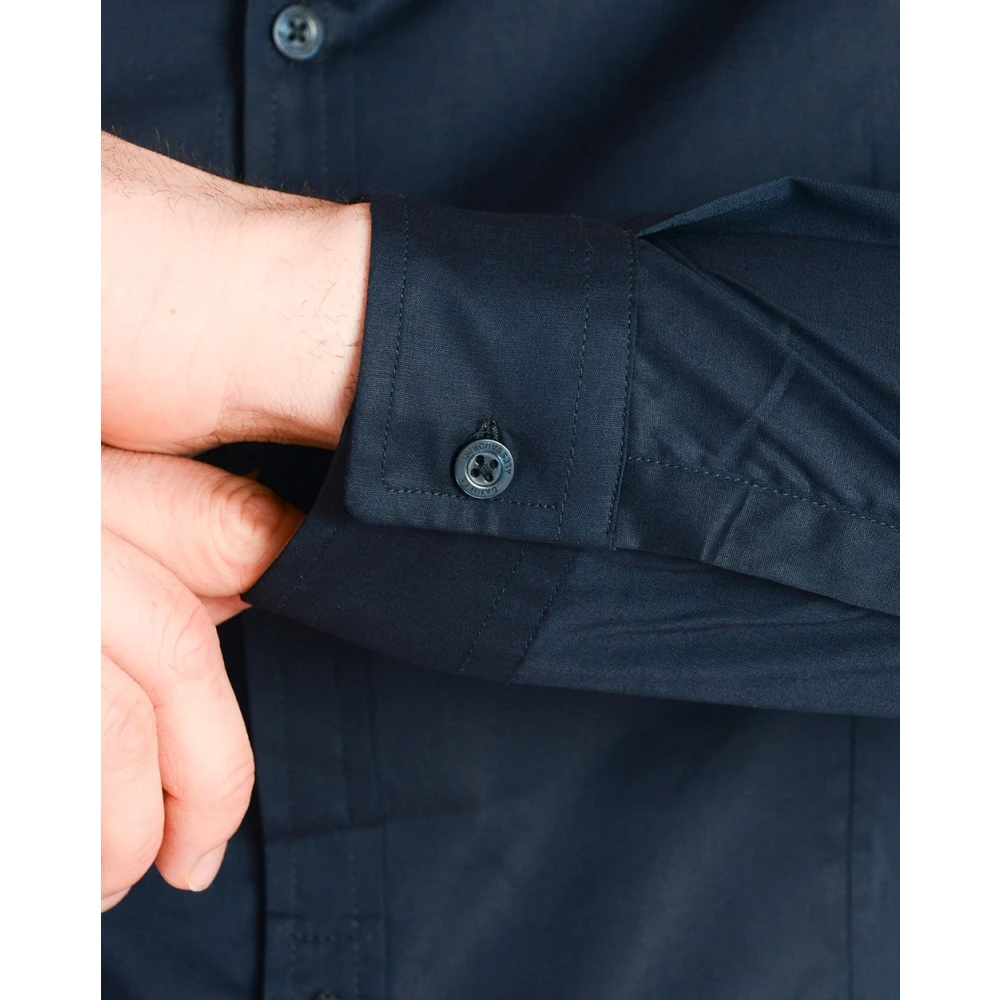Daniele Alessandrini Slim Fit Angle Shirt Blue Heren