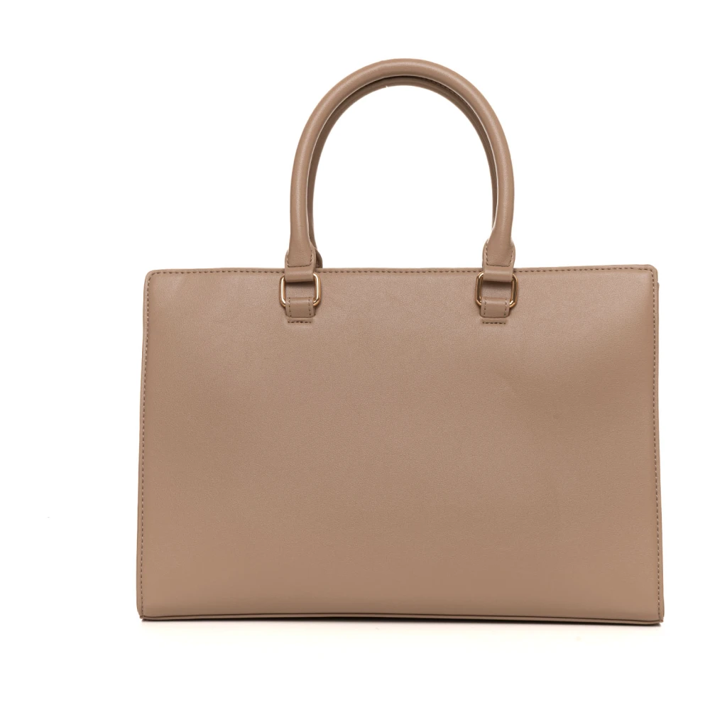 Love Moschino Stijlvolle Handtas met Afneembare Schouderband Beige Dames