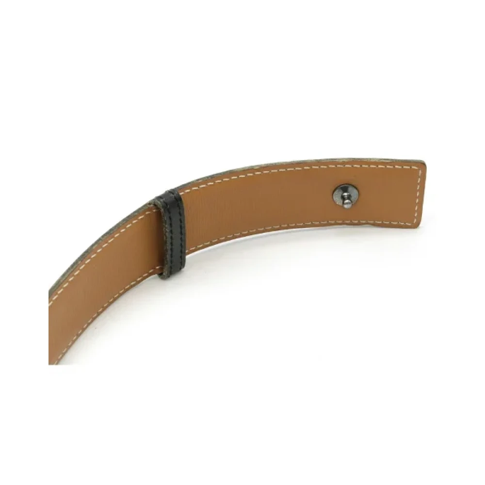 Hermès Vintage Pre-owned Leather belts Black Heren