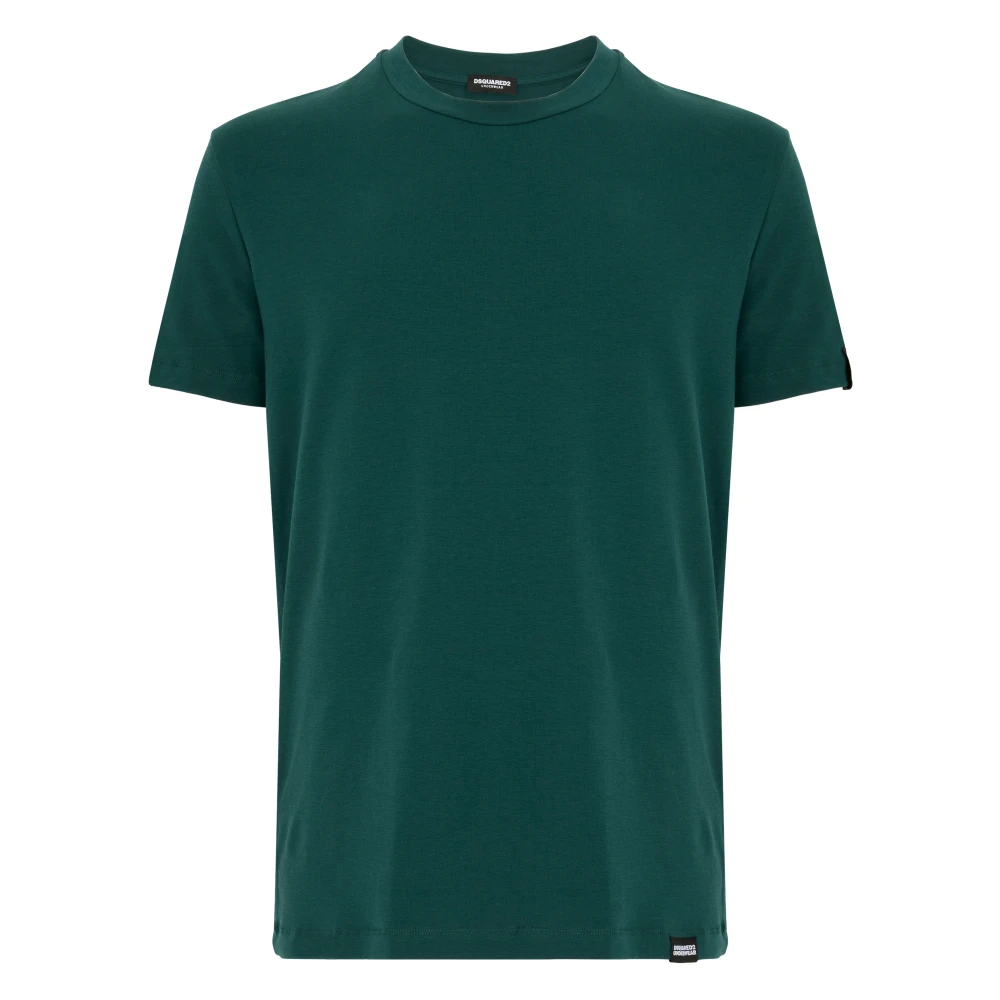 Dsquared2 Groene Logo T-shirt Ondergoed Green Heren