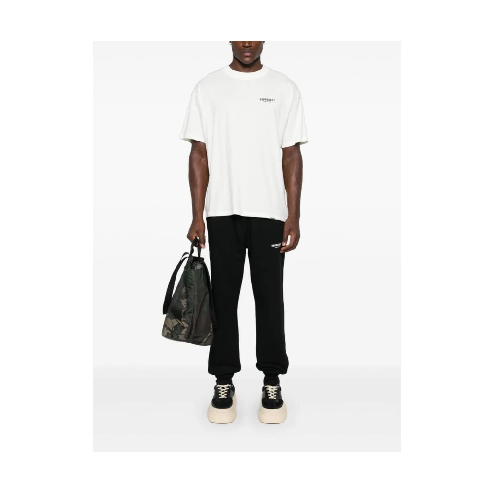 Represent Graphic Print Katoenen T-shirt White Heren