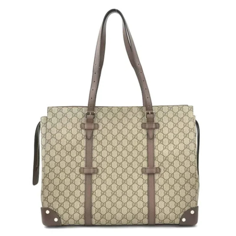 Gucci Vintage Pre-owned Canvas gucci-bags Brown Dames