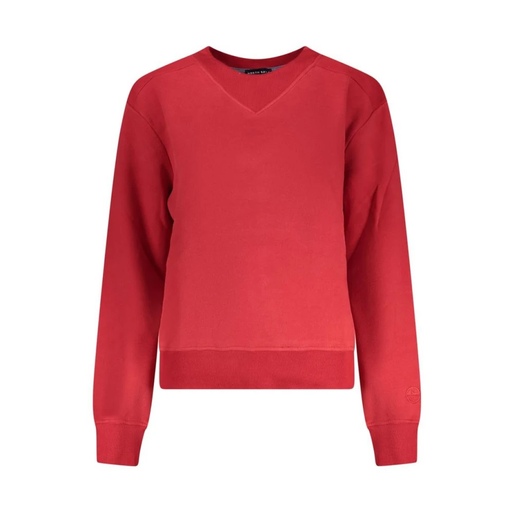 North Sails Damen Rot Es Baumwoll Sweatshirt Extra Groß - Bild 2