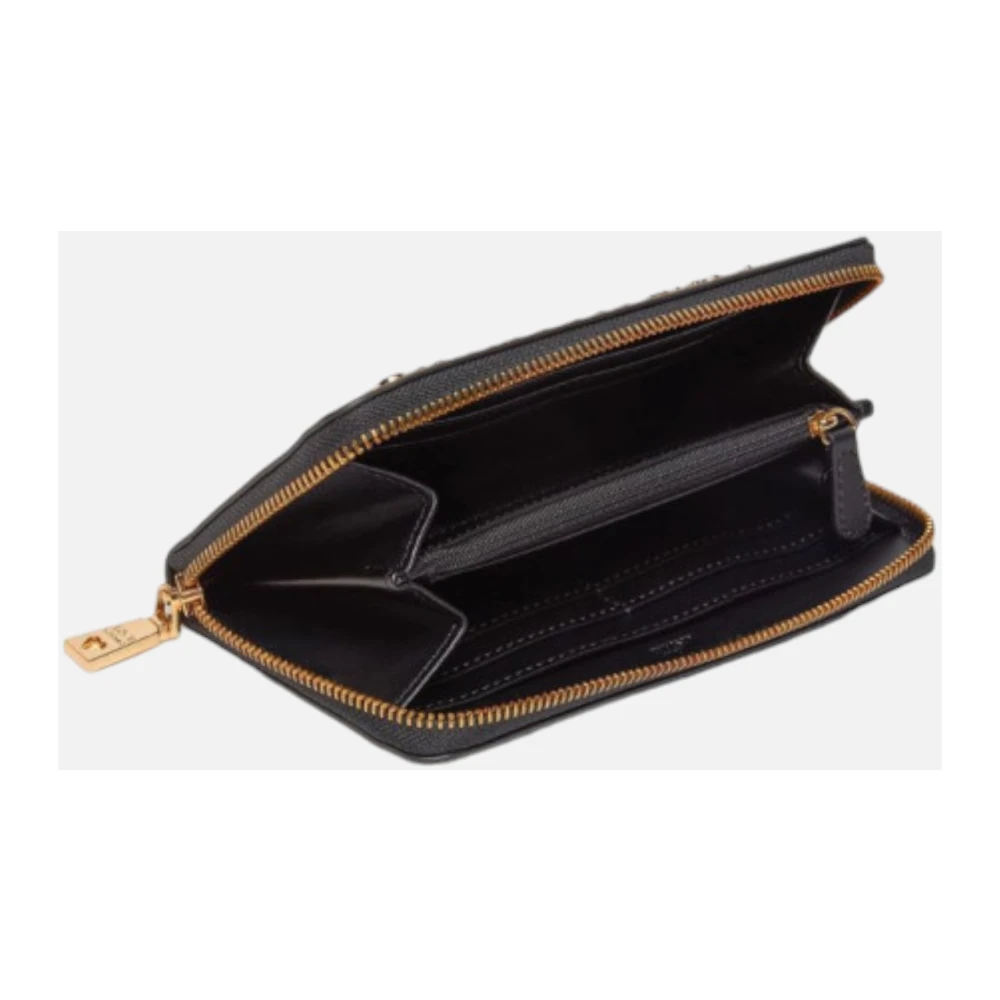 Love Moschino Zwarte portemonnee met ritssluiting Black Dames