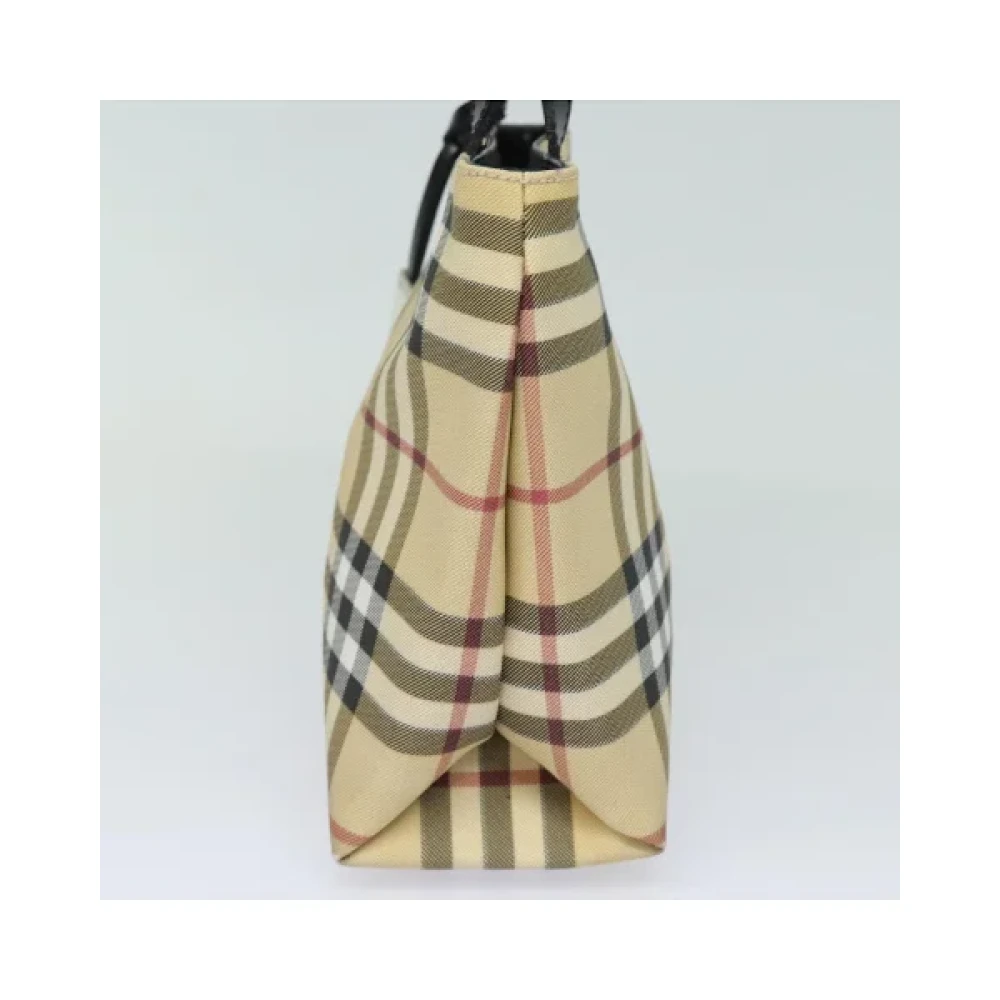 Burberry Vintage Pre-owned Fabric handbags Beige Dames