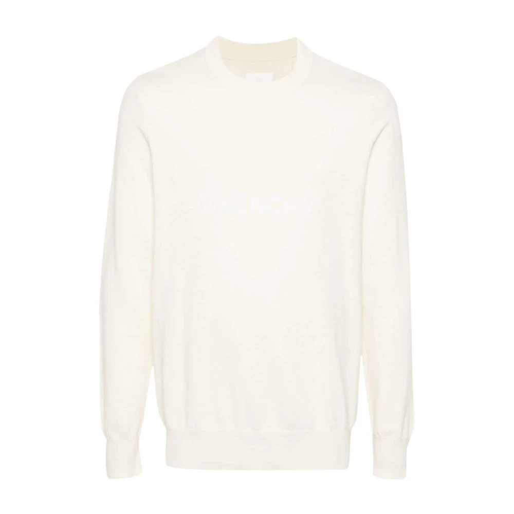 Givenchy Witte Geborduurde Trui White Heren