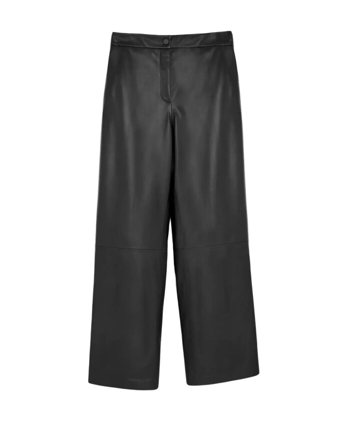 zwarte-leren-wijde-pijpen-broek