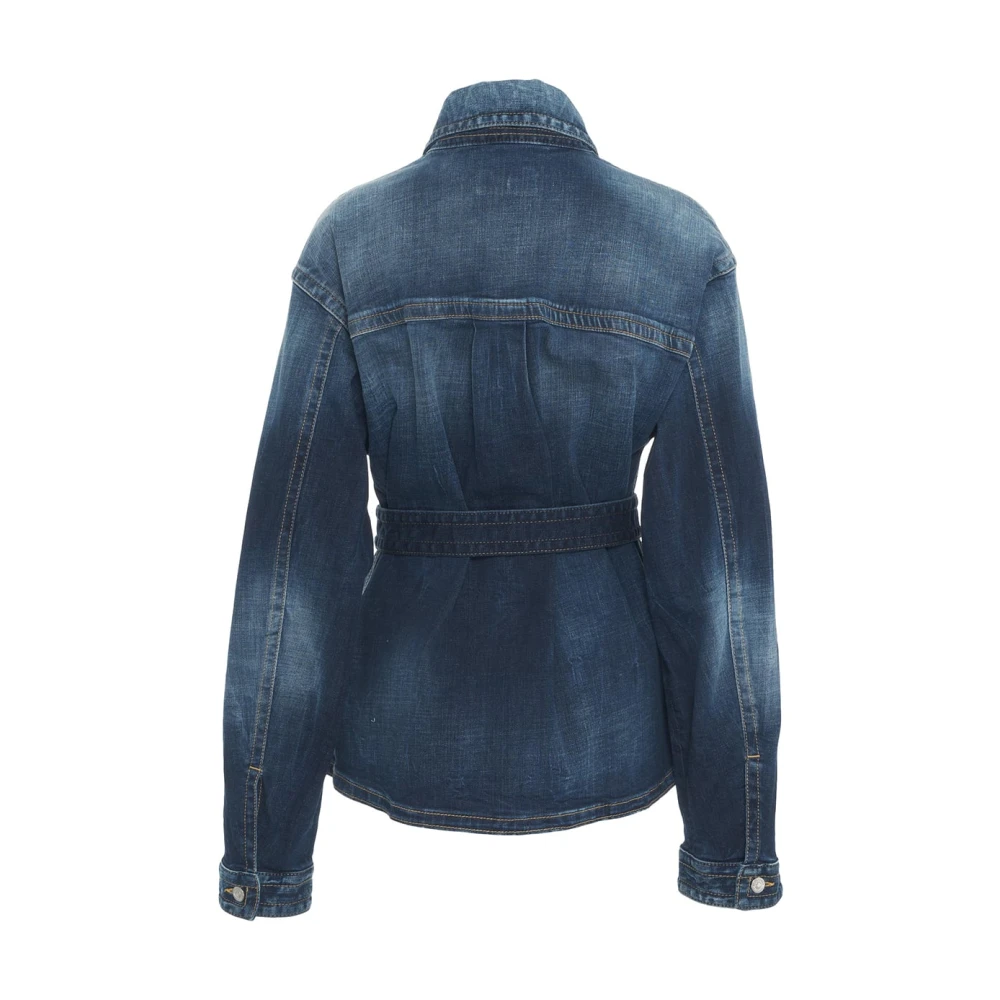 Dsquared2 Blauwe Denimjack 9 tot 5 Blue Dames