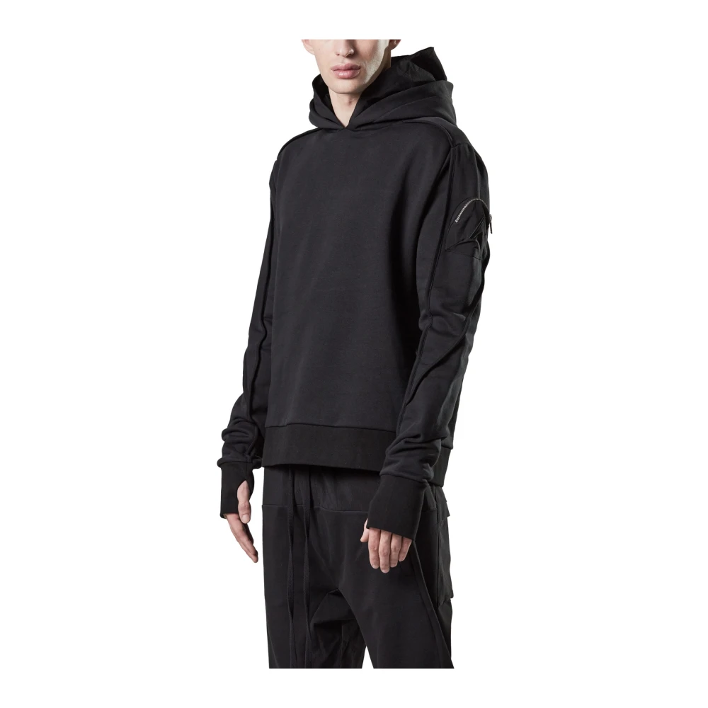 Thom Krom Hoodie met Zak Black Heren
