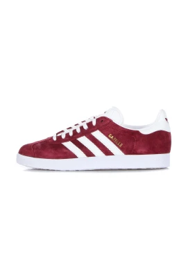 Burgundy Suede Low Top Sneakers
