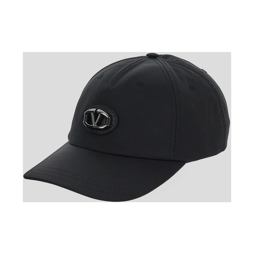 Valentino Garavani Polyester Logo Cap Black Heren