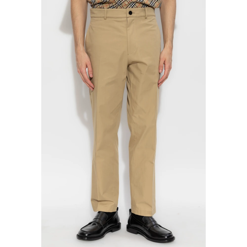 Burberry Tapered broek Beige Heren