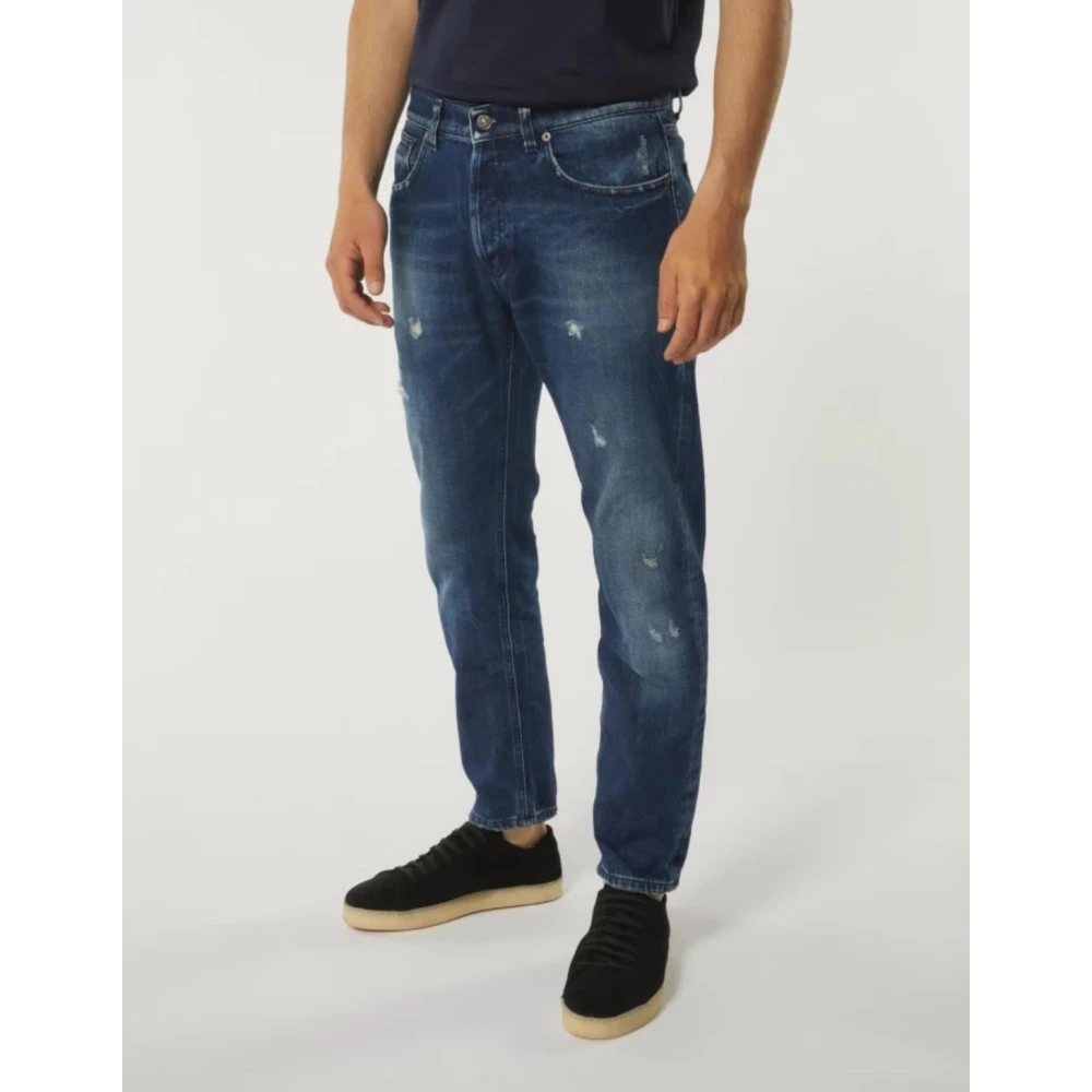 Dondup Slim-Fit Dian Jeans voor Mannen Blue Heren