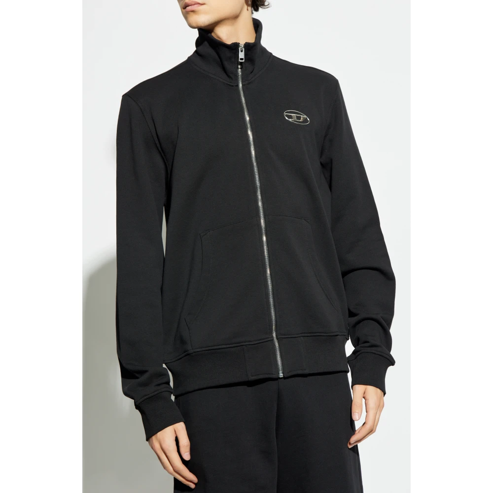 Diesel Sweatshirt S-Ginni-Zip Black Heren