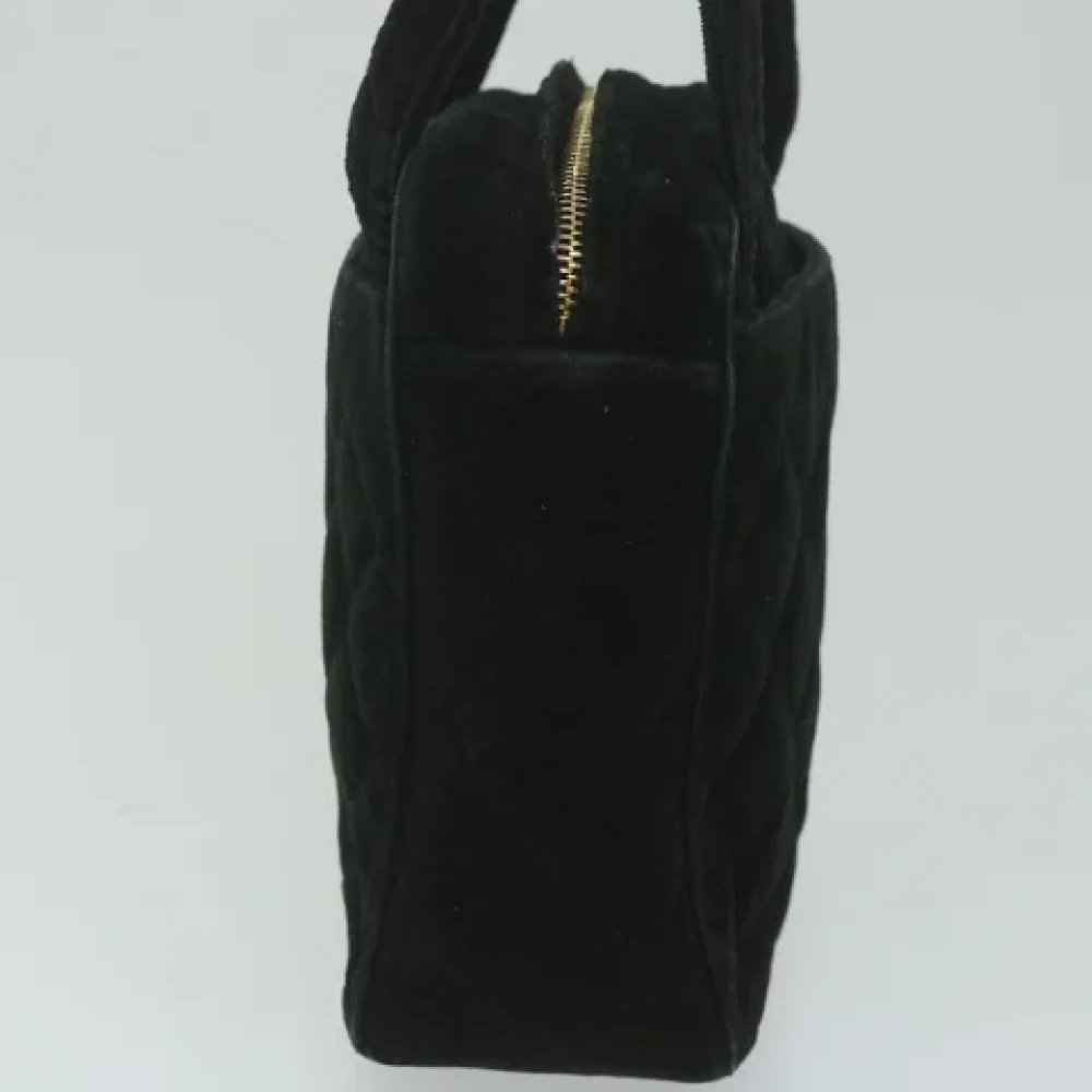 Chanel Vintage Pre-owned Fabric handbags Black Dames