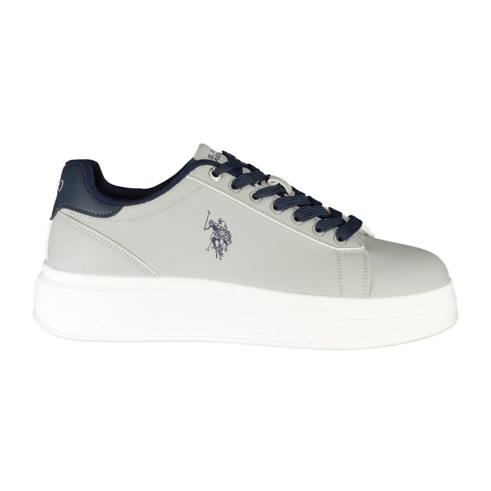 U.s. Polo Assn. Gray Sneakers, Male, 10 Uk, Sports Shoe