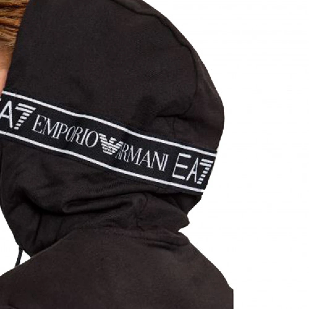 Emporio Armani EA7 Nieuwe EA7 Armani Hoodie Zwart Black Heren