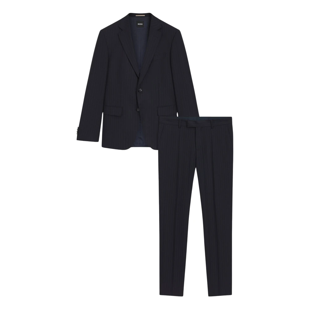 Hugo Men's Blue Single Breasted Suits, S, Single Breasted Suit