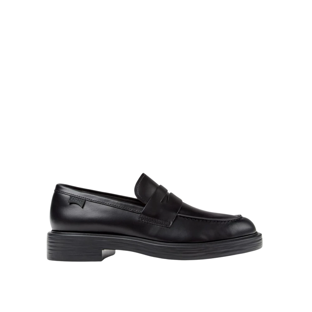 Camper Men's Black Pelotas Penny Loafer Chunky Sole - Loafers - 8 Uk - Shoes