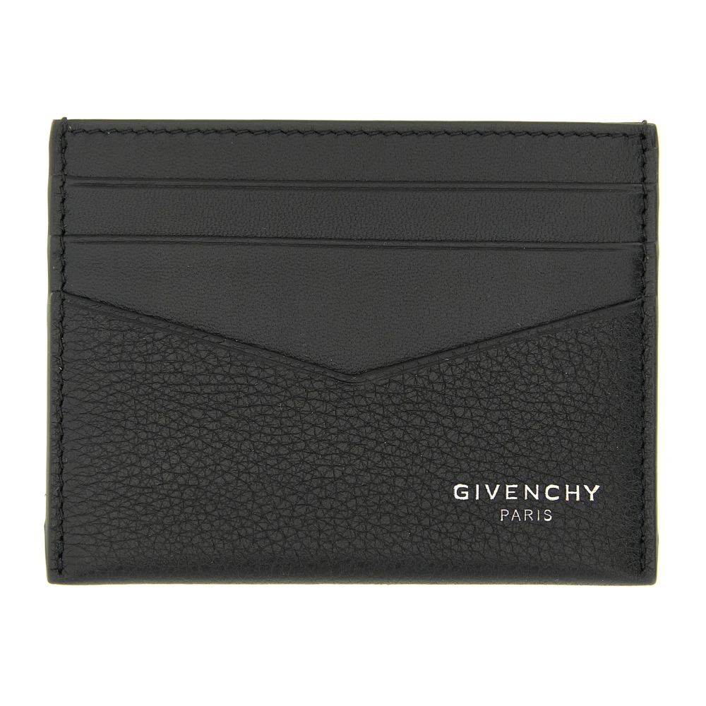 Givenchy Men's Black Wallets & Cardholders, One Size, Card Holder In Grained Leather