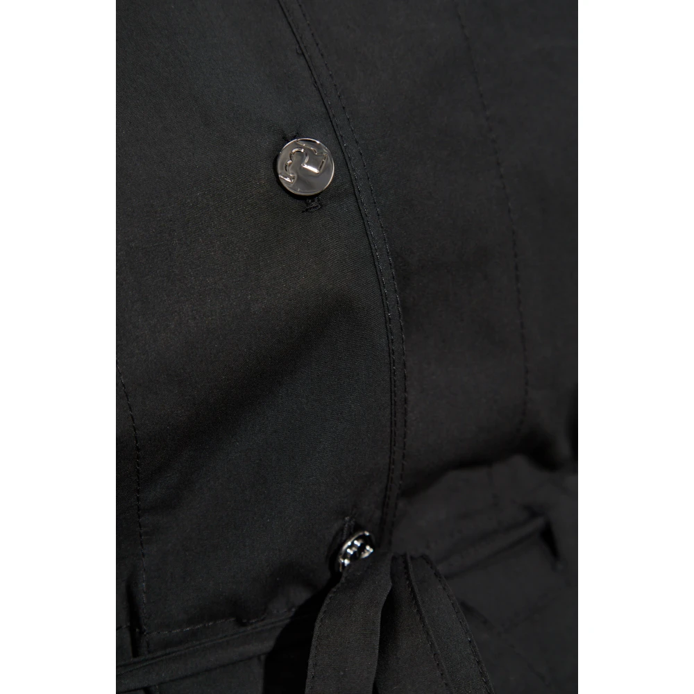 TORY BURCH Katoenen jurk met een losse pasvorm Black Dames