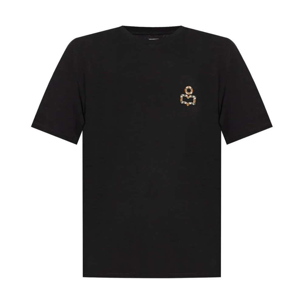 Isabel marant Casual katoenen T-shirt voor mannen Black Heren
