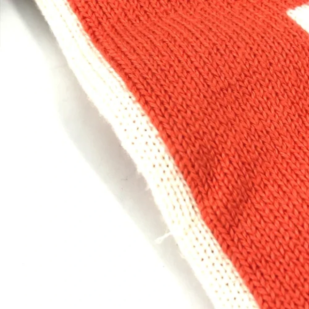 Louis Vuitton Vintage Pre-owned Cotton scarves Orange Dames