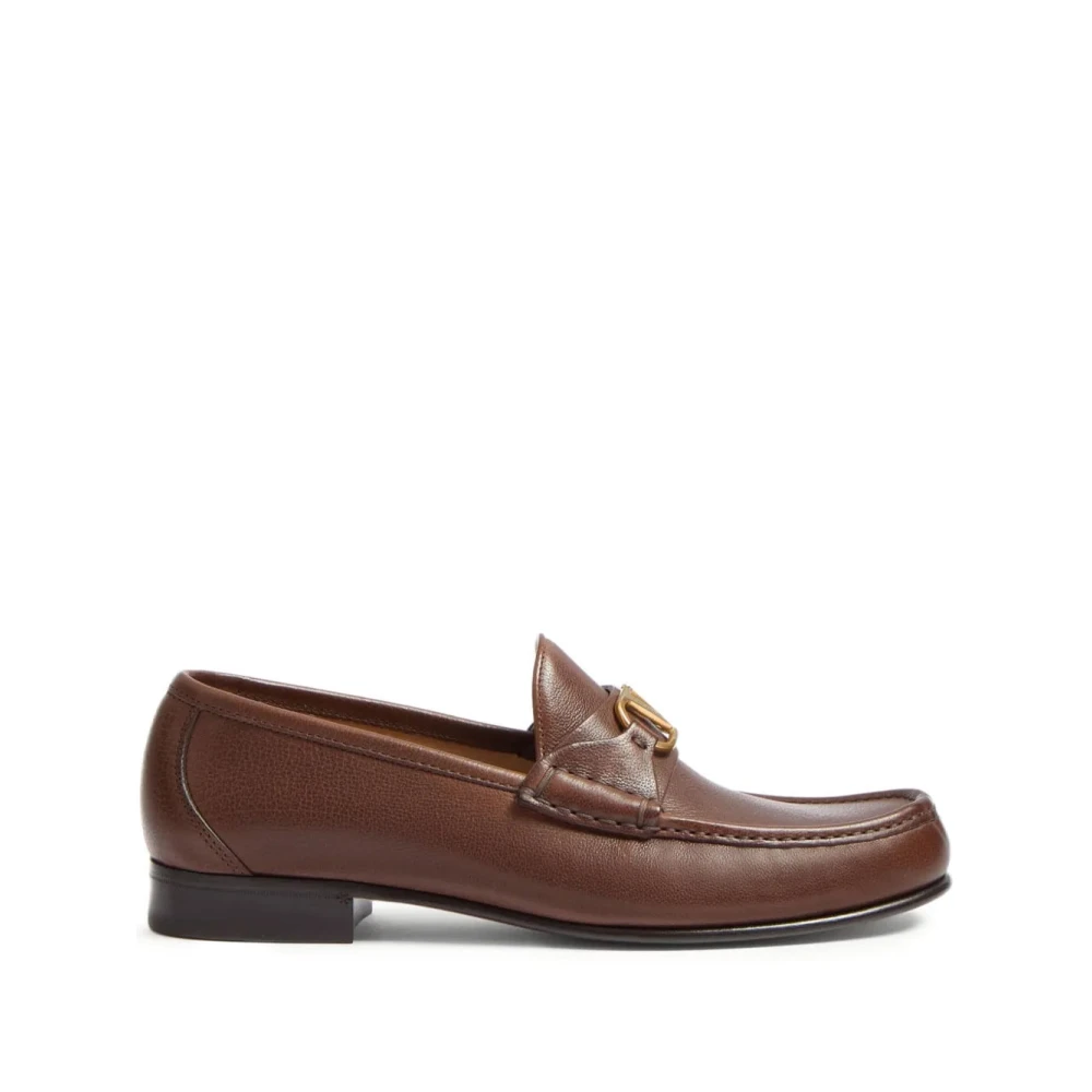 Valentino Garavani Men's Brown Vlogo Signature Loafer - Loafers - 8 Uk - Shoes