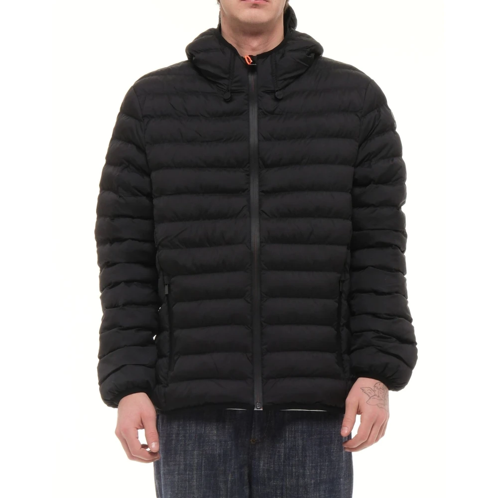 Suns Zwarte Jas Gbs53004U V4 Black Heren