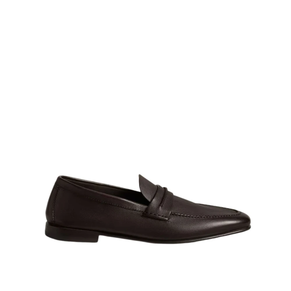 Zegna Brown Loafers, Male, 9 Uk, Mocassin Loafer