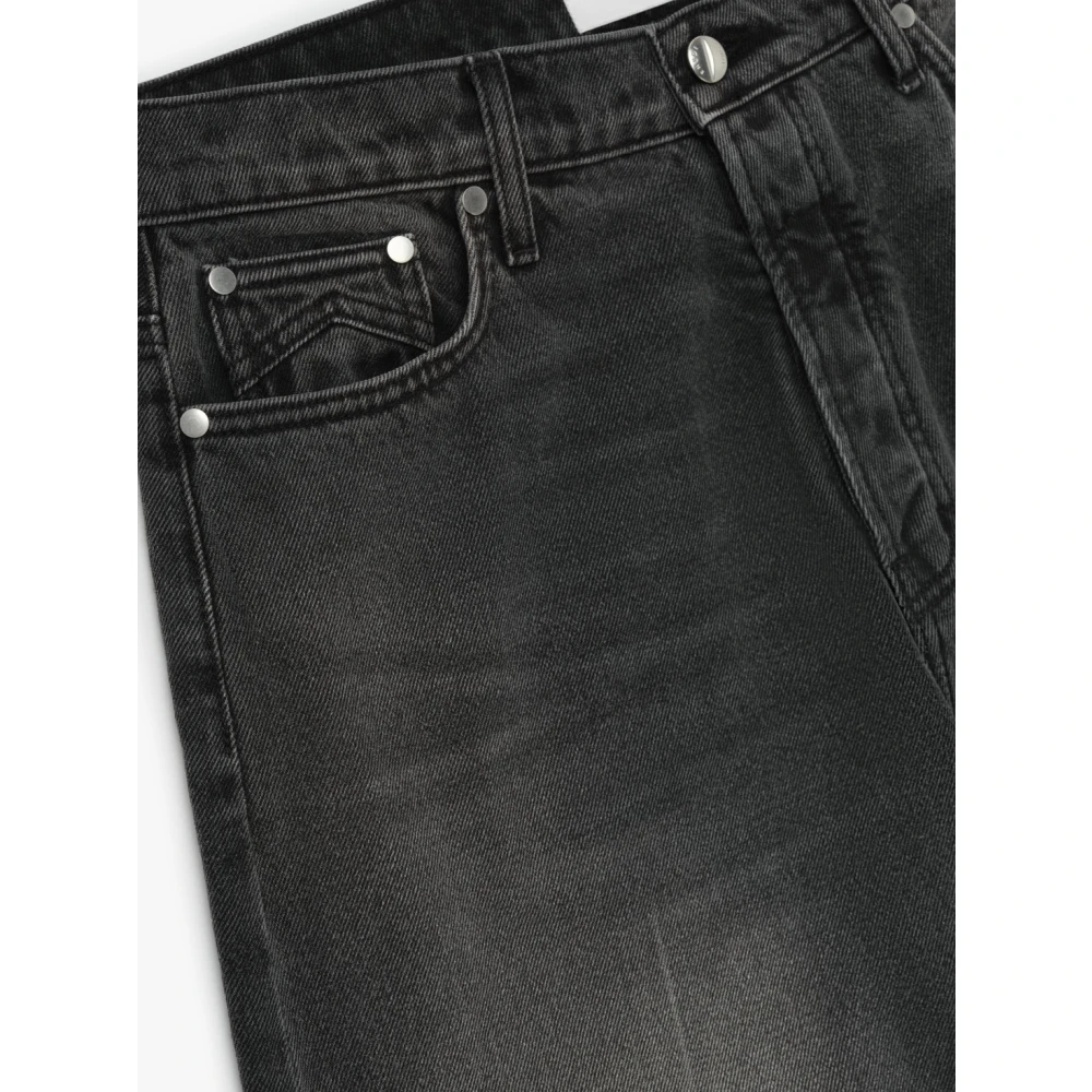 Rhude Straight Cut Denim Jeans Black Heren