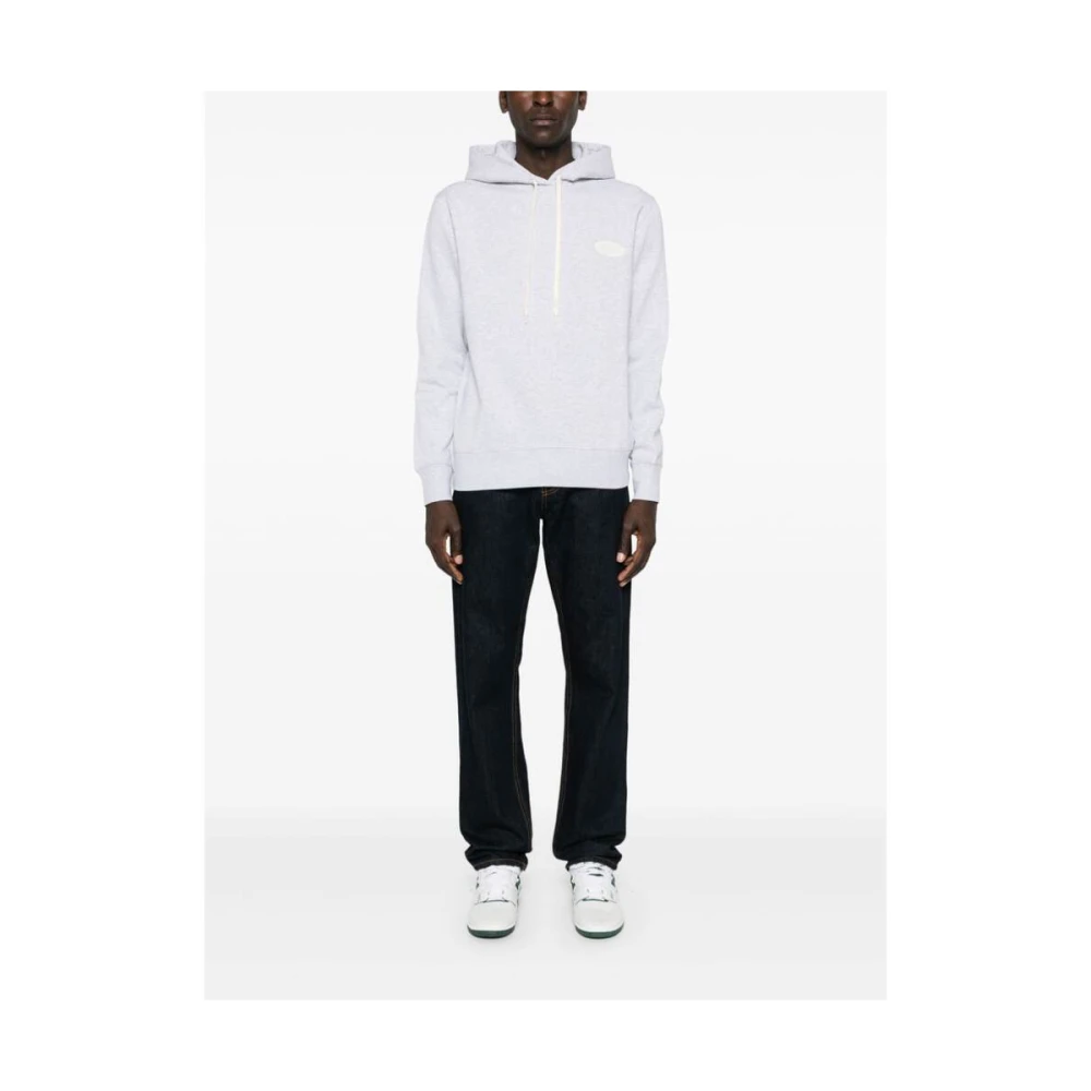 Autry Hooded Logo Sweatshirt Gray Heren