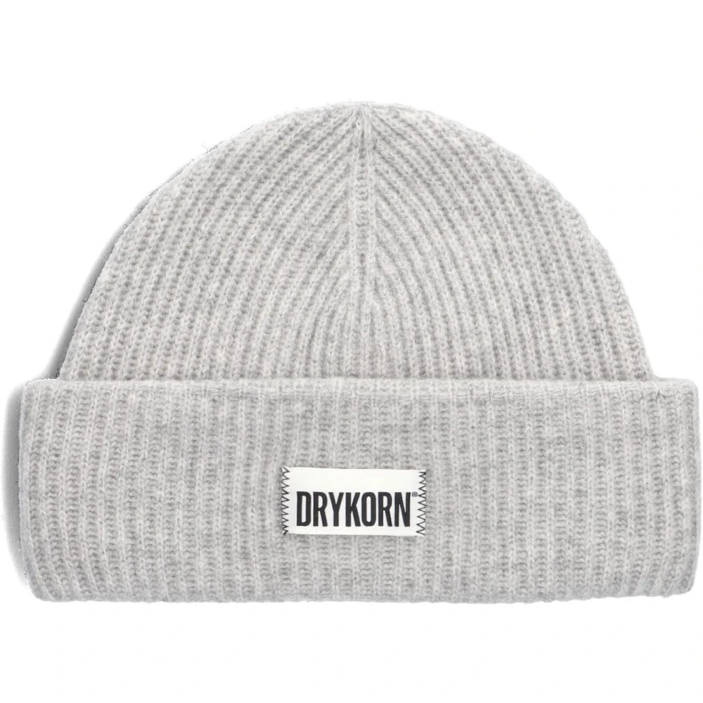 drykorn Grijze Gebreide Muts Nerea Gray Dames