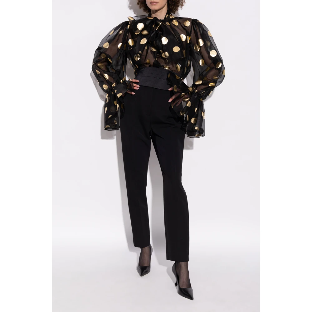 Dolce & Gabbana Shirt met polka dot patroon Black Dames