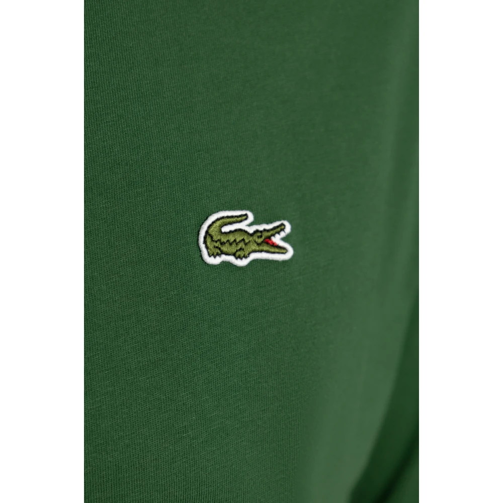 Lacoste T-shirt met logopatch Green Heren