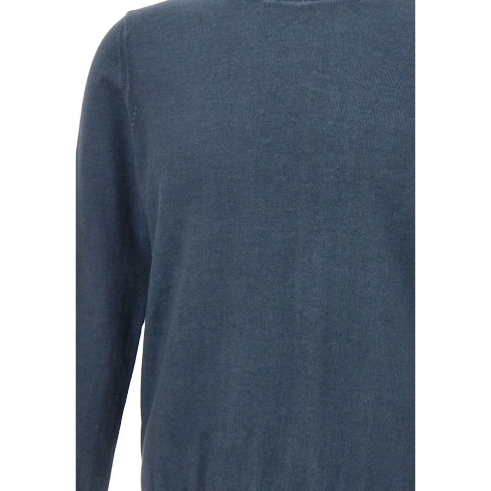 BOB Katoenen Trui Blauwe Ronde Hals Blue Heren