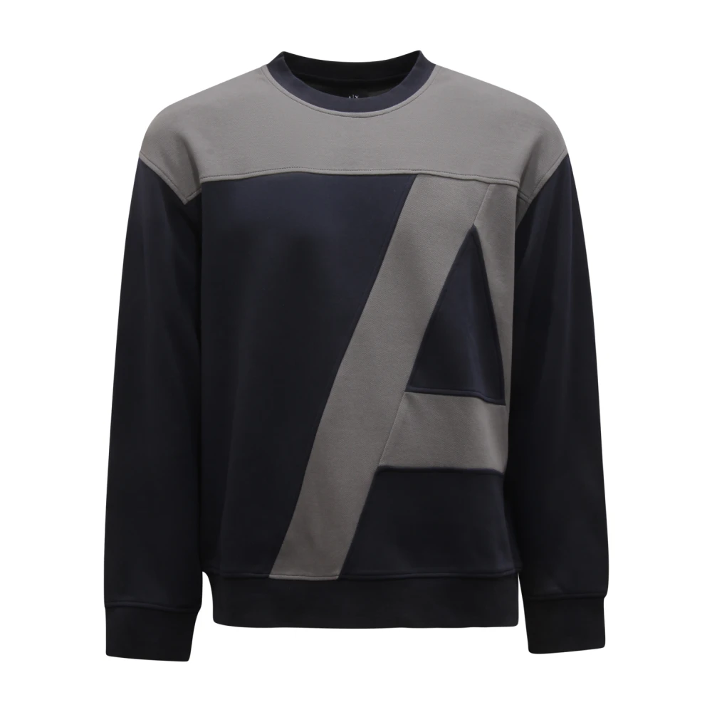 Armani Men's Blue Felpa Exchange Sweatshirt - Sweatshirts - L - Sweatshirts & Hoodies