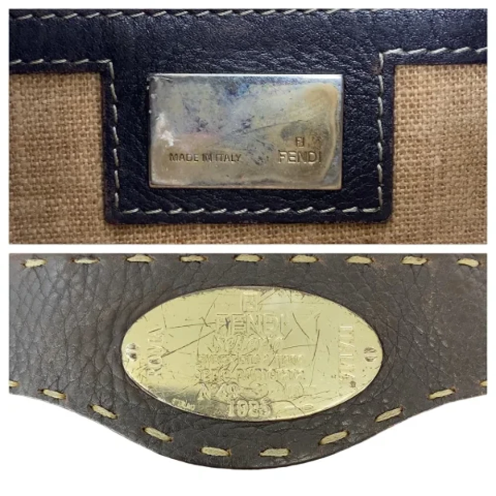 Fendi Vintage Pre-owned Canvas fendi-bags Brown Dames