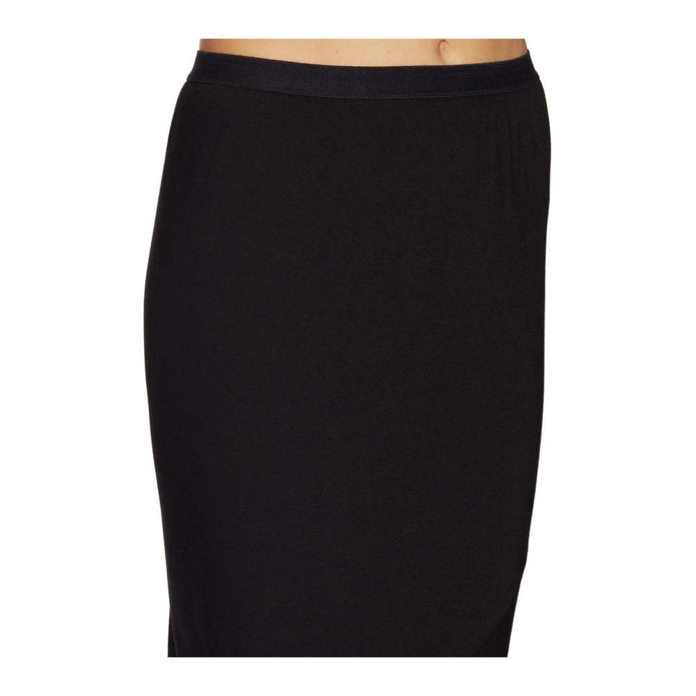 Rick Owens Pencil Rok Black Dames