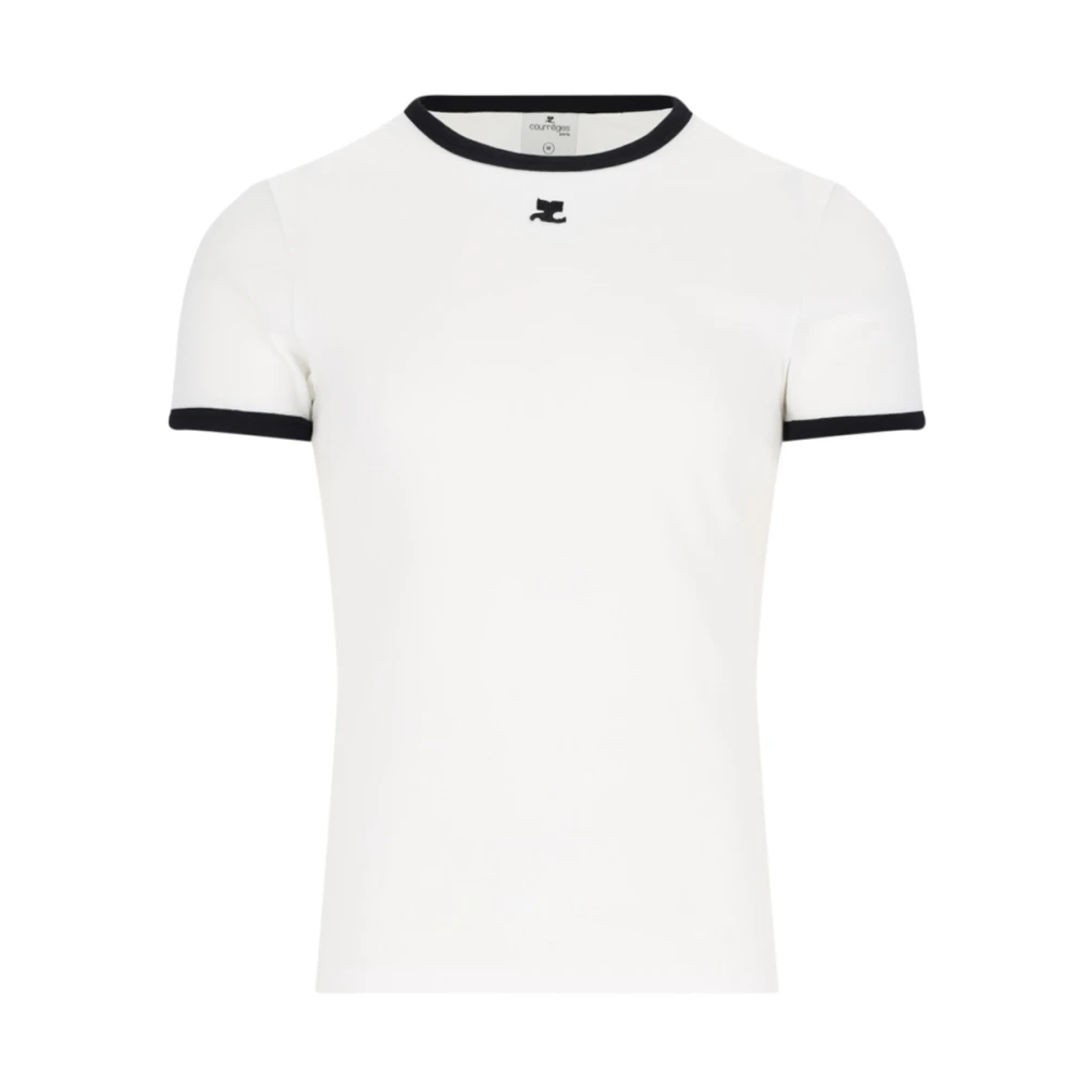 Courrèges Witte T-shirt Collectie White Heren