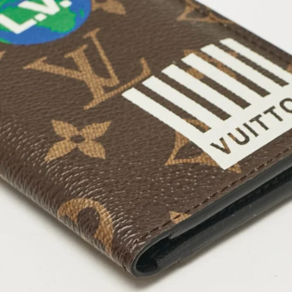 Louis Vuitton Vintage Pre-owned Canvas wallets Brown Heren