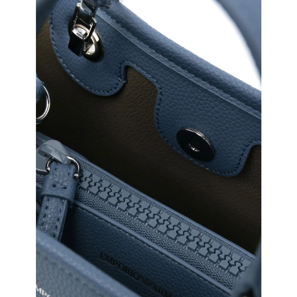 Emporio Armani Stijlvolle tas met magnetische sluiting en afneembare band Blue Dames